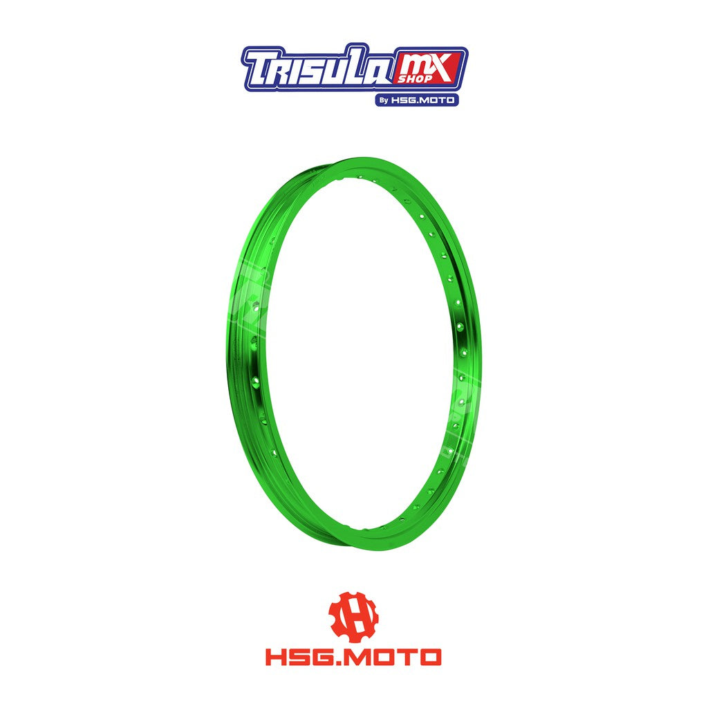 VELG TRAIL DEPAN TMX ALUM MT RIM 1.60x21 36H - GREEN