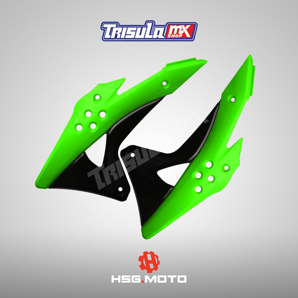 BODY SET GORDON KLX 150 - HIJAU HITAM