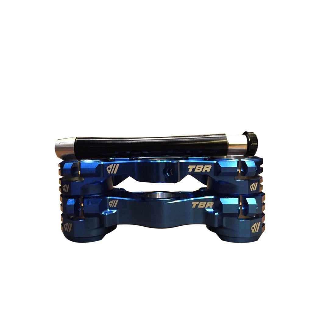 TBR ENDURO TRIPLE CLAMPS - BLUE