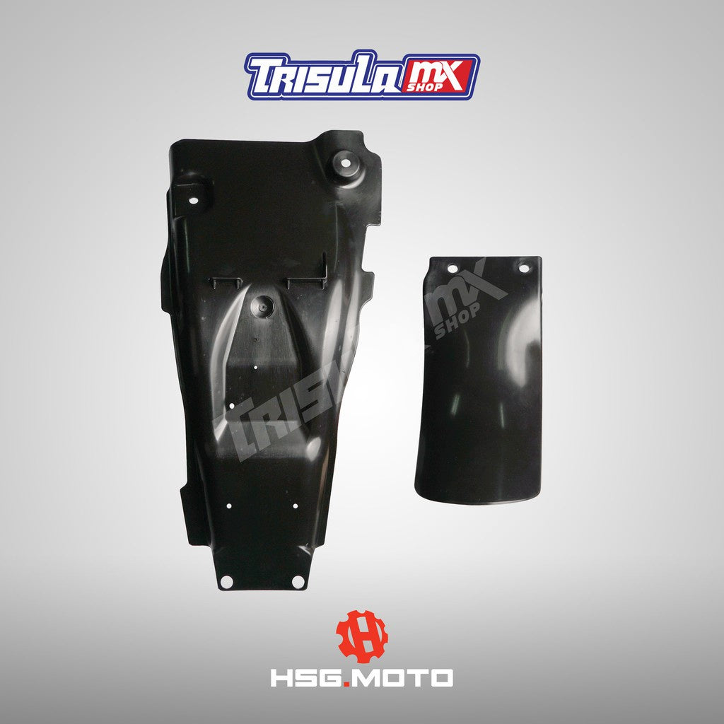 BODY SET GORDON KLX 150 - HIJAU HITAM