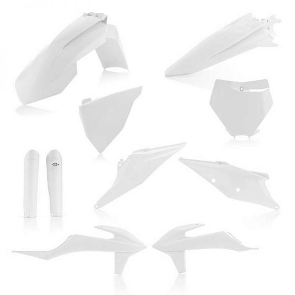 ACERBIS FULL PLASTIC KIT KTM - WHITE