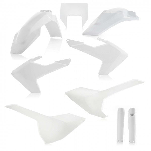 ACERBIS FULL PLASTIC KIT WHITE - ALL HUSQ