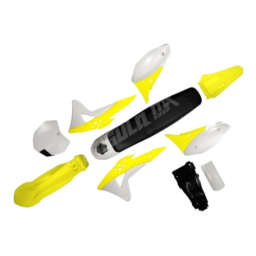 BODY SET GORDON KLX 150 - KUNING PUTIH