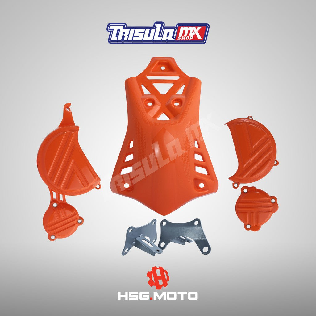 ENGINE GUARD SRX SET KLX150 - ORANGE
