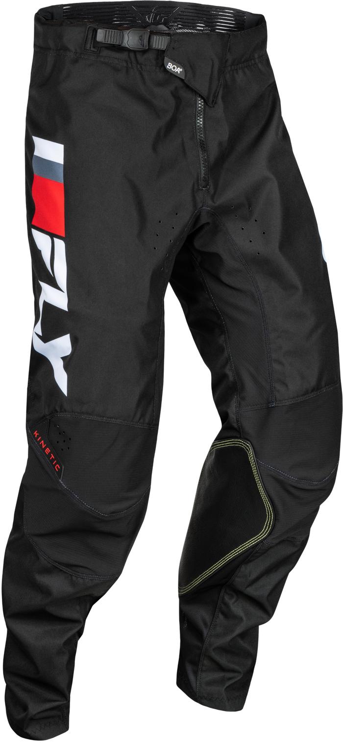 FLY KINETIC PRIX PANTS YOUTH 2024 -RED-GREY-WHITE - 26