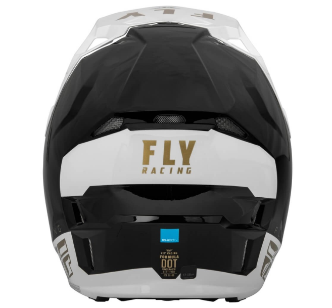 FLY RACING YOUTH FORMULA CP SLANT HELMET 23 - BLACK/WHITE/GOLD