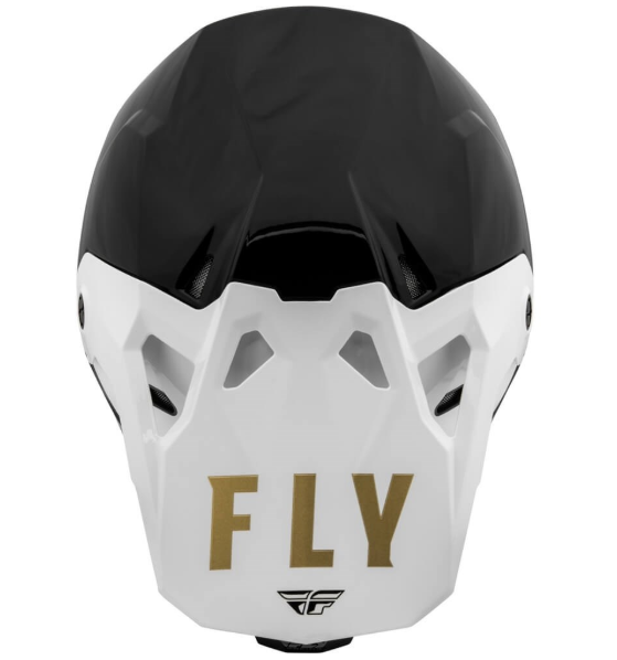 FLY RACING YOUTH FORMULA CP SLANT HELMET 23 - BLACK/WHITE/GOLD