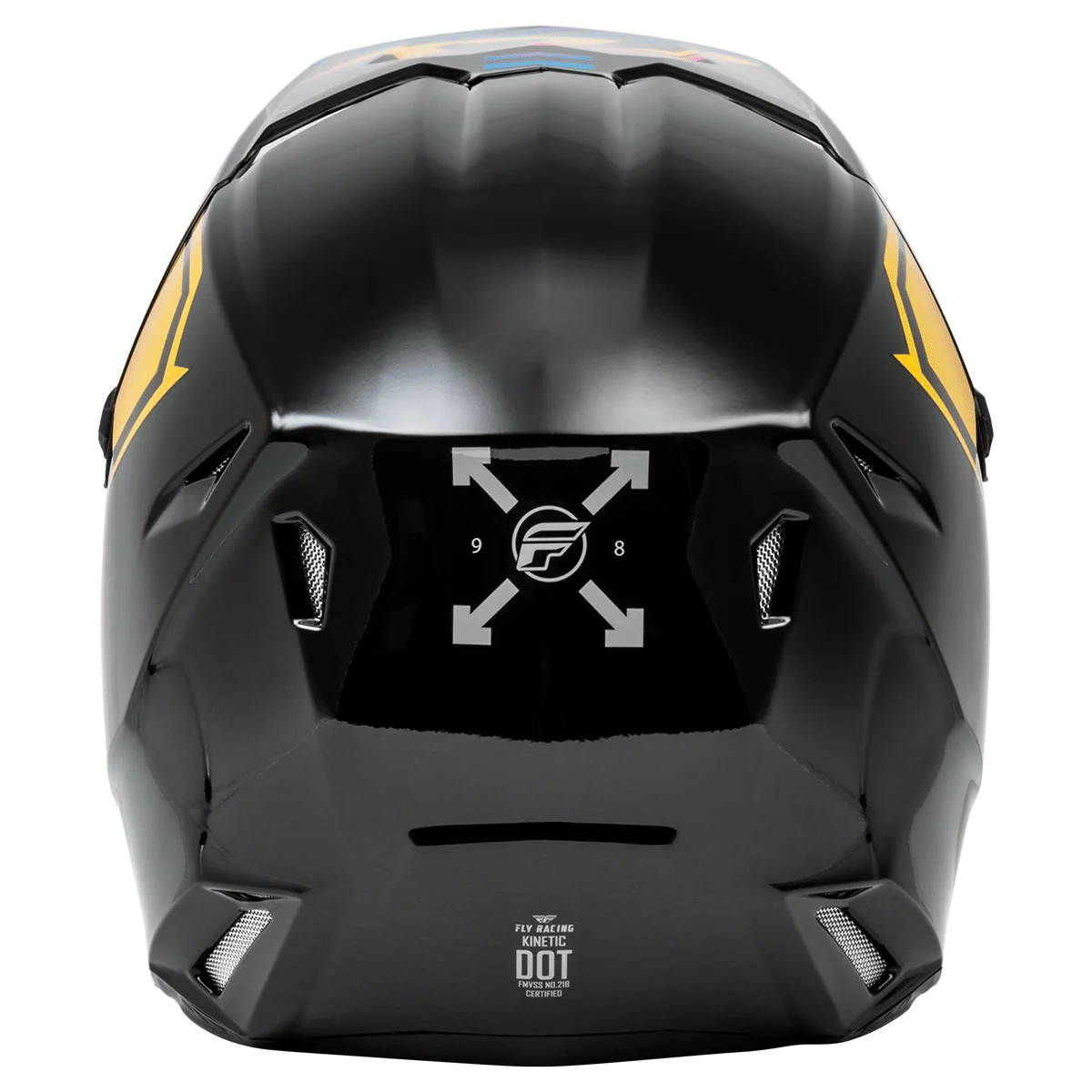 FLY RACING YOUTH KINETIC MENACE ECE HELMET 2024 - BLACK/SUNRISE