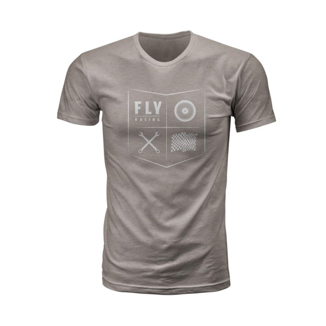 FLY ALL THINGS MOTO TEE SHIRT - STONE GREY
