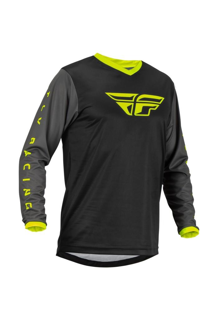 FLY F-16 JERSEY 2023 - BLACK/GREY/HI-VIS