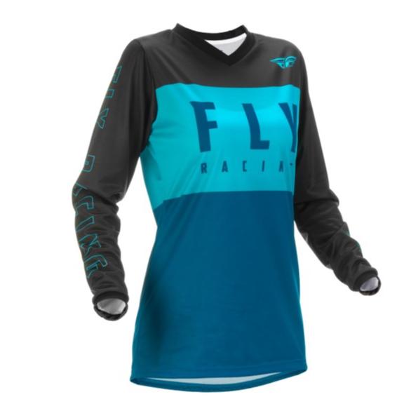 FLY F-16 WOMEN JERSEY 2022 - AQUA DARK TEAL BLACK