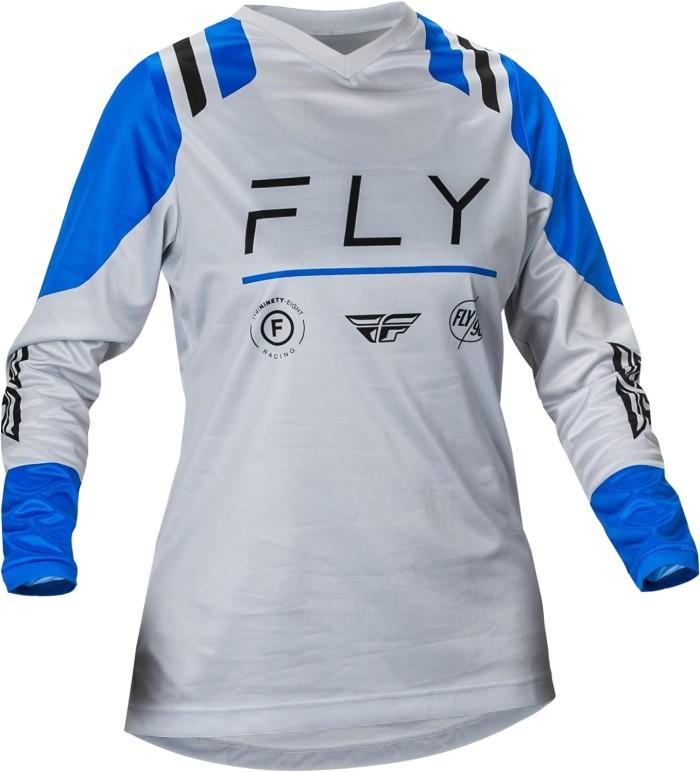 FLY F-16 WOMEN JERSEY 2024 - ARCTIC GREY/BLUE