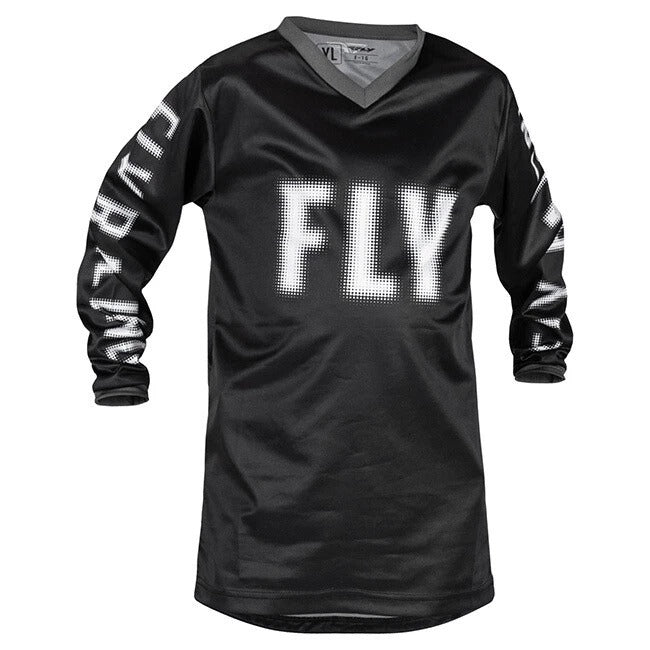 FLY F-16 YOUTH JERSEY 2023 - BLACK/WHITE