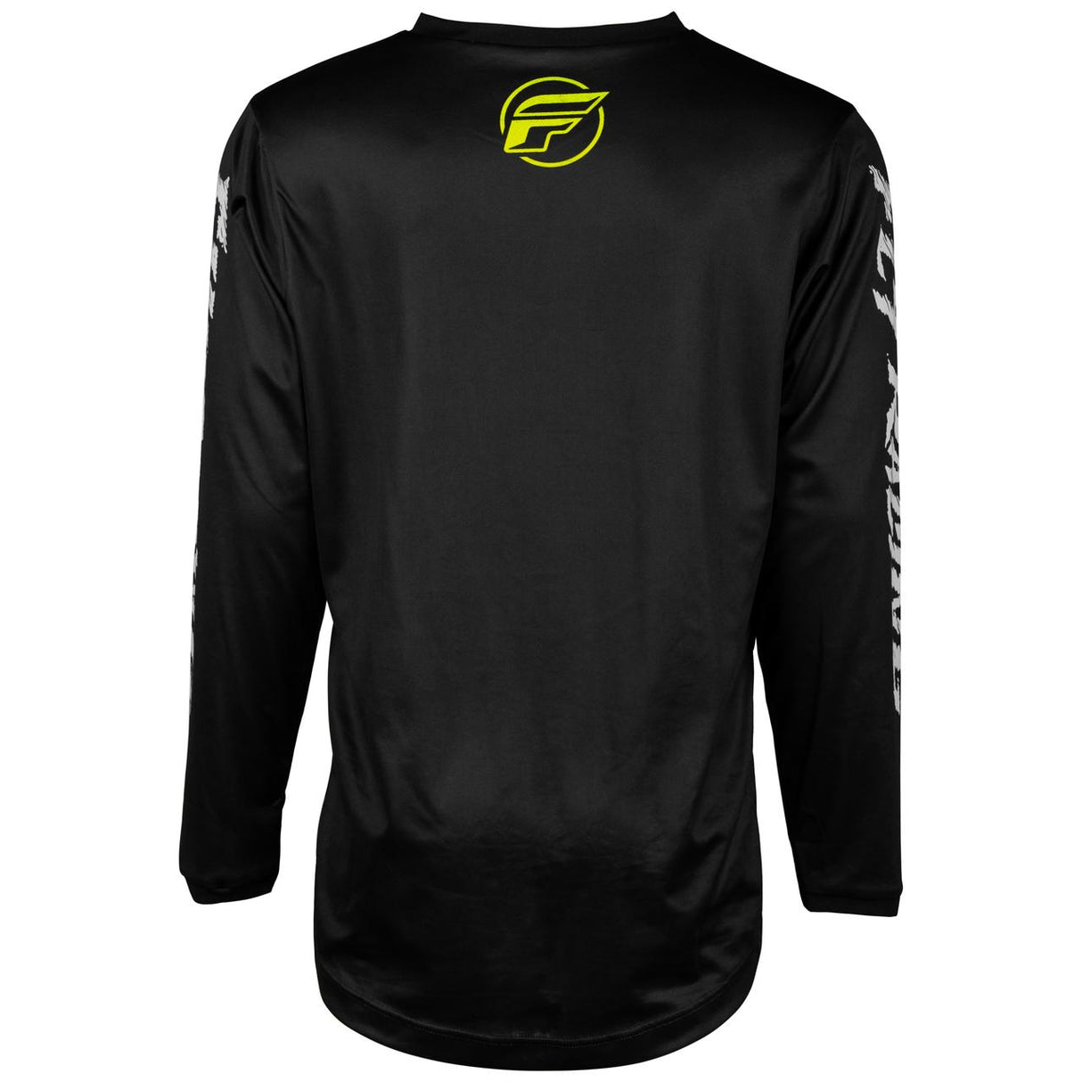FLY F-16 YOUTH JERSEY 2024 - BLACK/NEON GREEN/LIGHT GREY