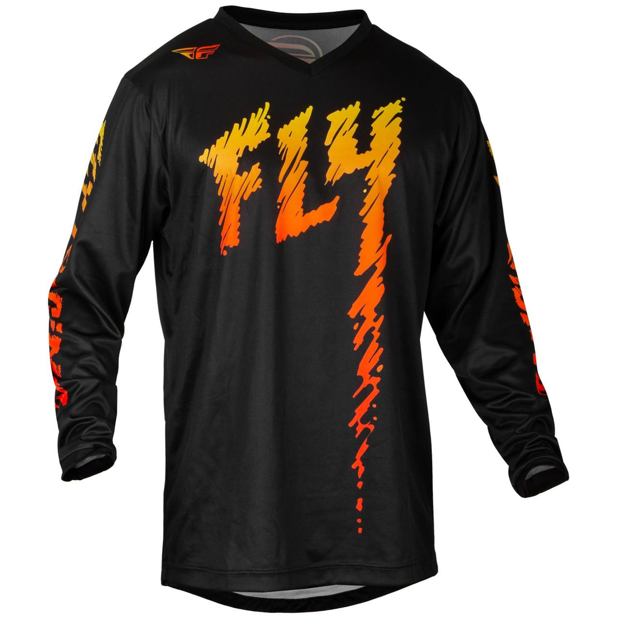 FLY F-16 YOUTH JERSEY 2024 - BLACK/YELLOW/ORANGE