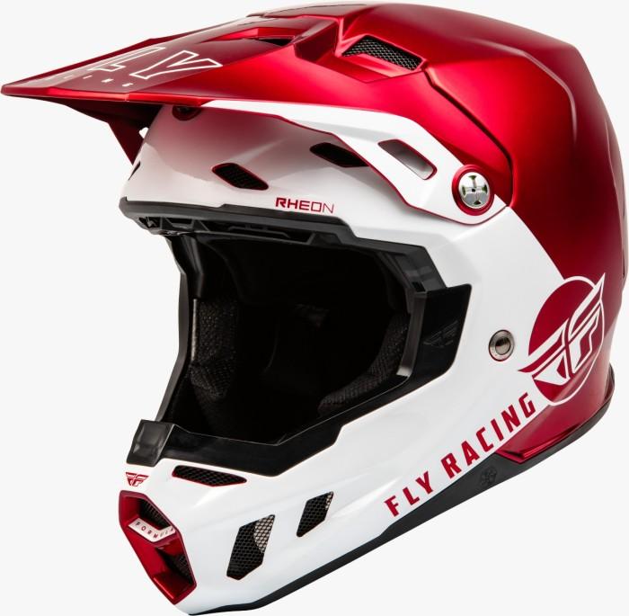 FLY RACING FORMULA CC CENTRUM HELMET 23 - METALLIC RED/WHITE