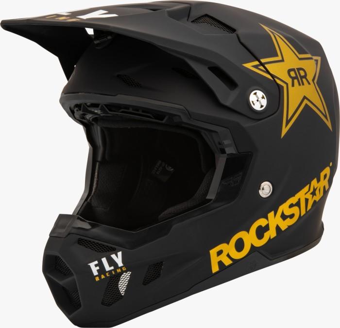 FLY RACING FORMULA CC ROCKSTAR HELMET 22 - MATTE BLACK/GOLD