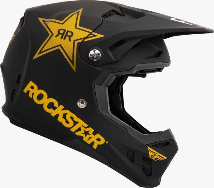 FLY RACING FORMULA CC ROCKSTAR HELMET 22 - MATTE BLACK/GOLD