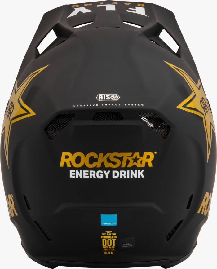 FLY RACING FORMULA CC ROCKSTAR HELMET 22 - MATTE BLACK/GOLD