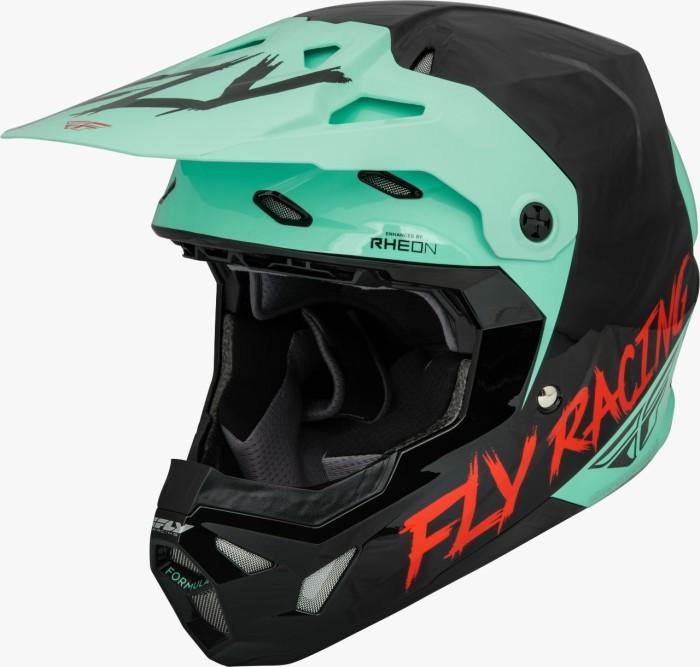 FLY RACING FORMULA CP S.E. RAVE HELMET 23 - BLACK/MINT/RED