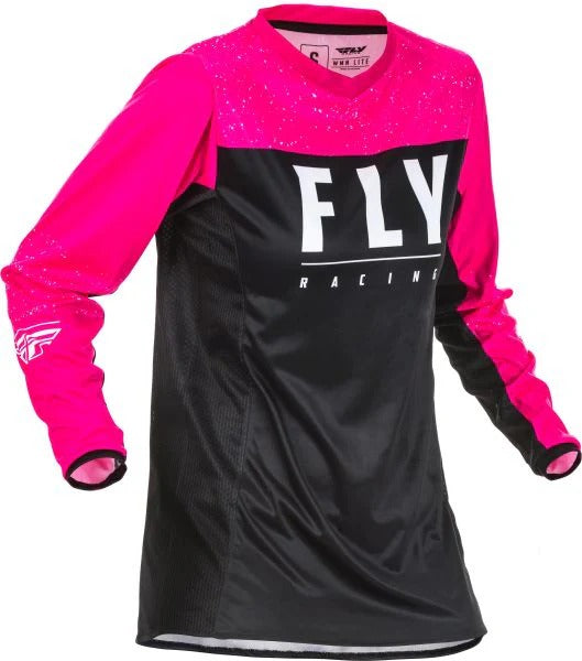 FLY WOMEN'S LITE JERSEY NEON PINK/BLACK - SM