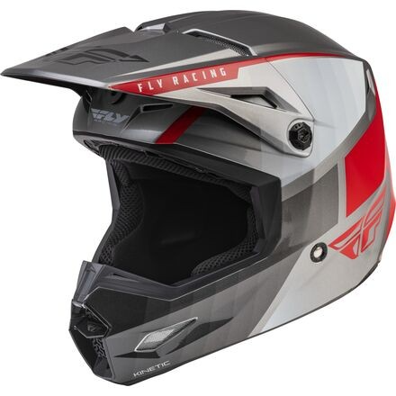 FLY RACING YOUTH KINETIC DRIFT HELMET 2022 - CHARCOAL/LITE GREY