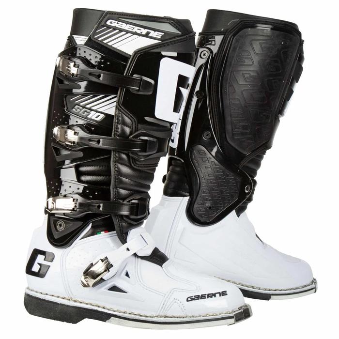GAERNE SG-10 OFFROAD BOOTS - BLACK-WHITE