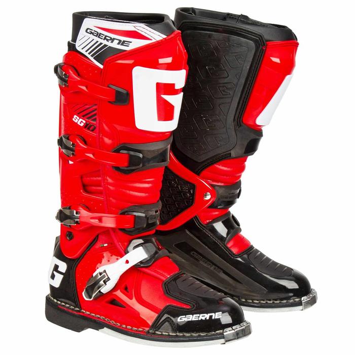 GAERNE SG-10 OFFROAD BOOTS - RED BLACK