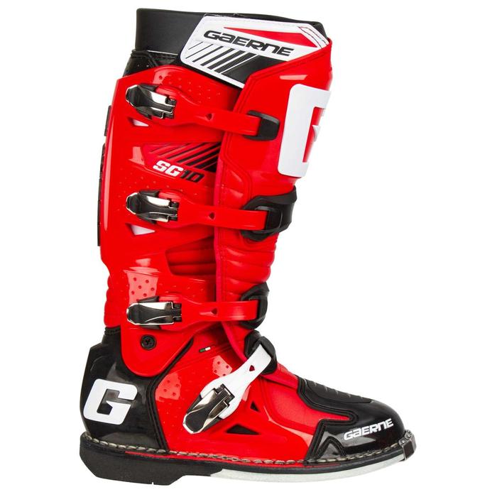 GAERNE SG-10 OFFROAD BOOTS - RED BLACK
