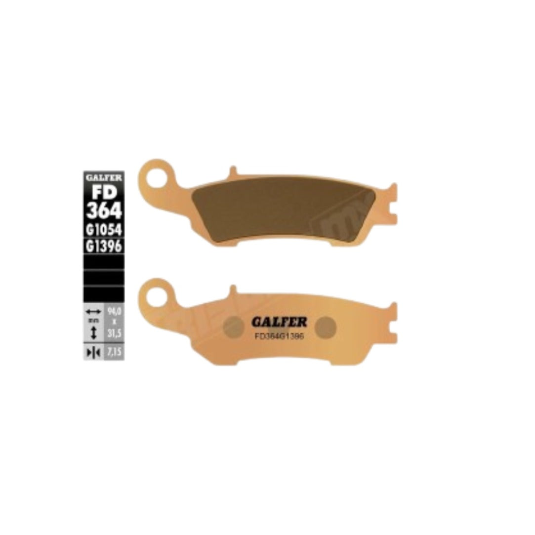 GALFER SINTERED FR BRAKE PADS (KAMPAS REM) YAMAHA WR125