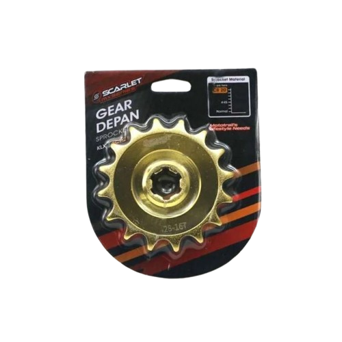GEAR DEPAN KLX 13T - GOLD