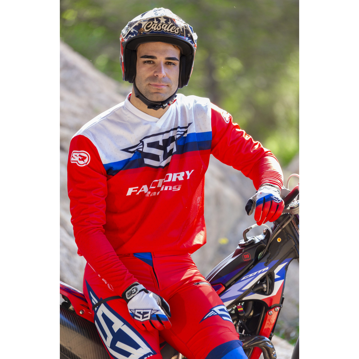 S3 RACING GLOVES ROCK - RED