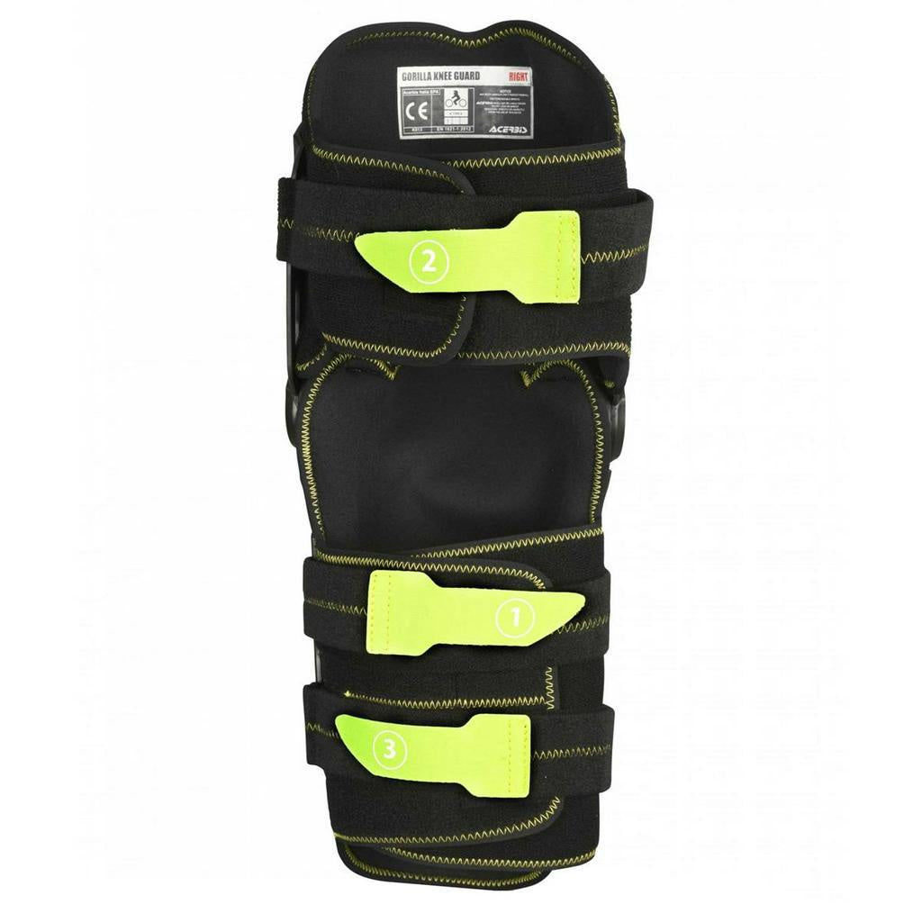 KNEE PAD ACERBIS GORILLA - BLACK-YELLOW