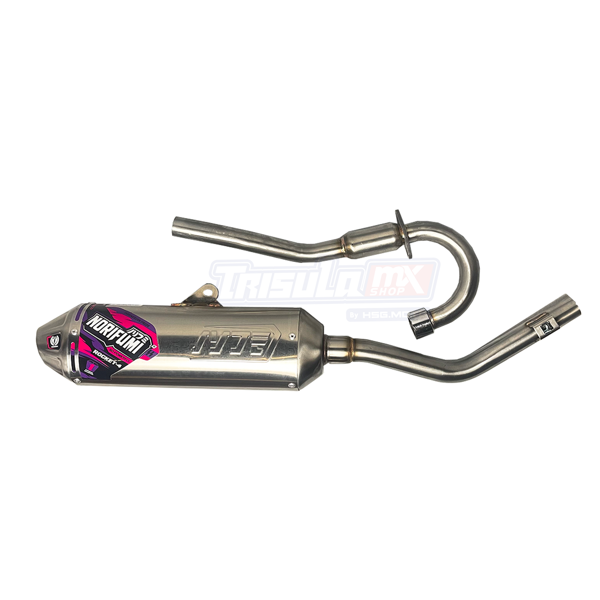 NORIFUMI EXHAUST ROCKET 4 SE CRF150L STAINLESS