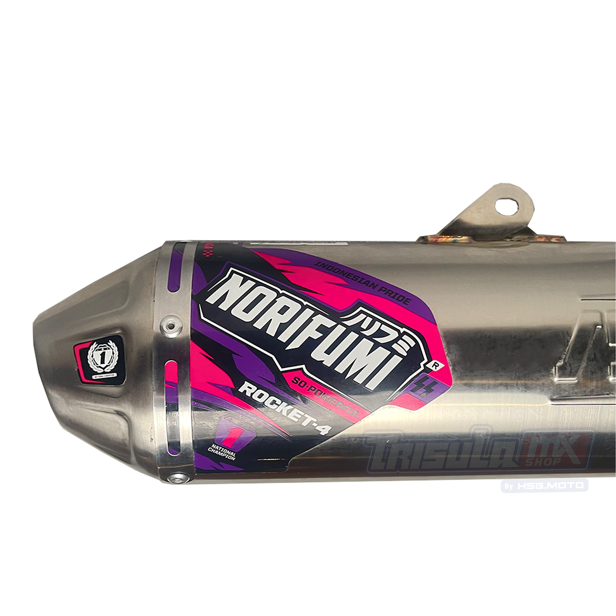 NORIFUMI EXHAUST ROCKET 4 SE CRF150L STAINLESS