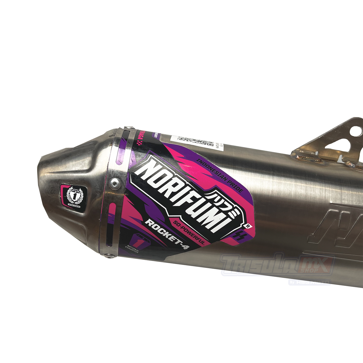 NORIFUMI EXHAUST ROCKET 4 SE KLX150 BF DTRACKER STAINLESS