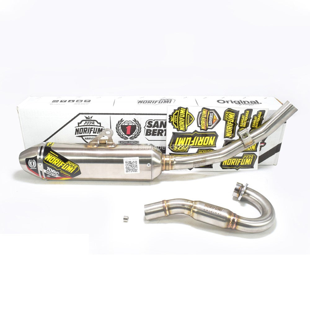 NORIFUMI EXHAUST TORC BORE UP KLX150 BF DTRACKER STAINLESS