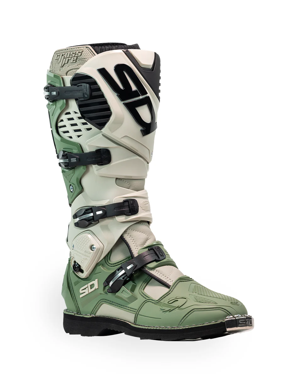 SIDI CROSSFIRE 3 MX BOOTS - ARMY SAND