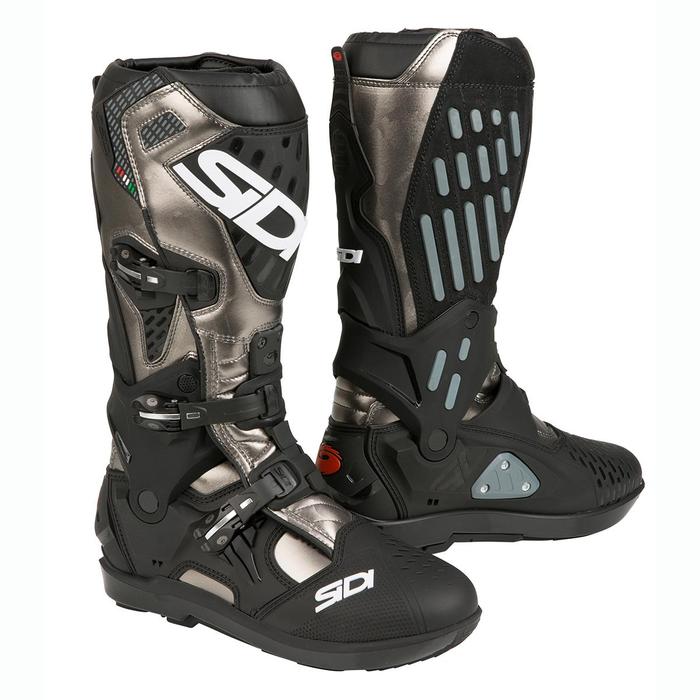 SIDI ATOJO SRS MX BOOTS - LEAD GREY BLACK CAMO