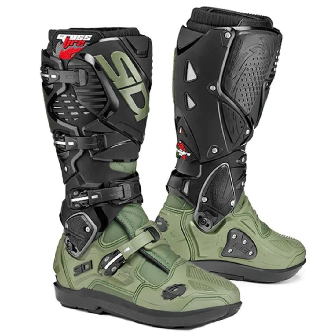 SIDI CROSSFIRE 3 SRS MX BOOTS - ARMY BLACK