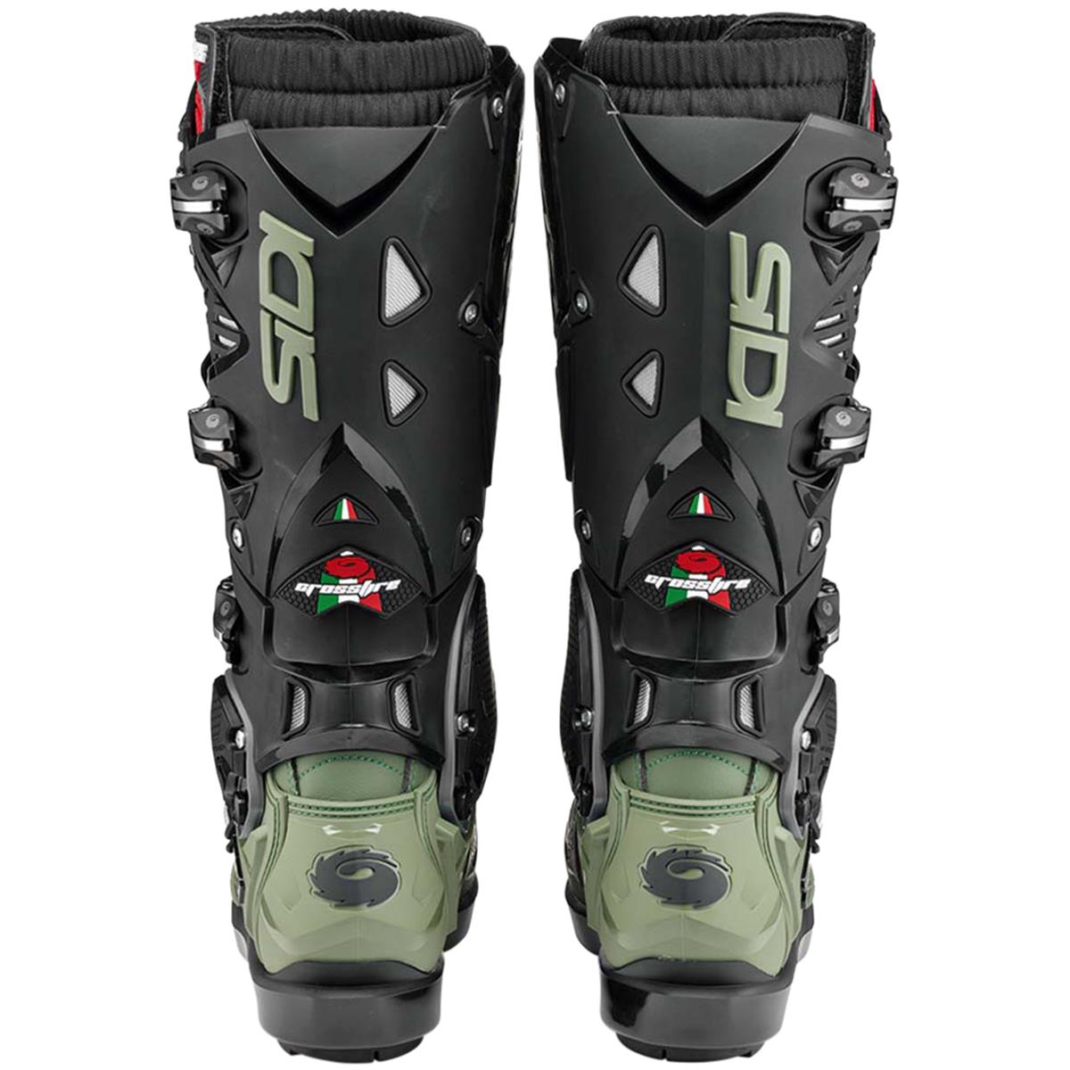 SIDI CROSSFIRE 3 SRS MX BOOTS - ARMY BLACK
