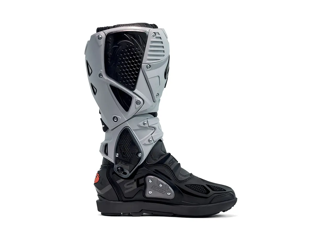 SIDI CROSSFIRE 3 SRS MX BOOTS - BLACK/ASH/GREY