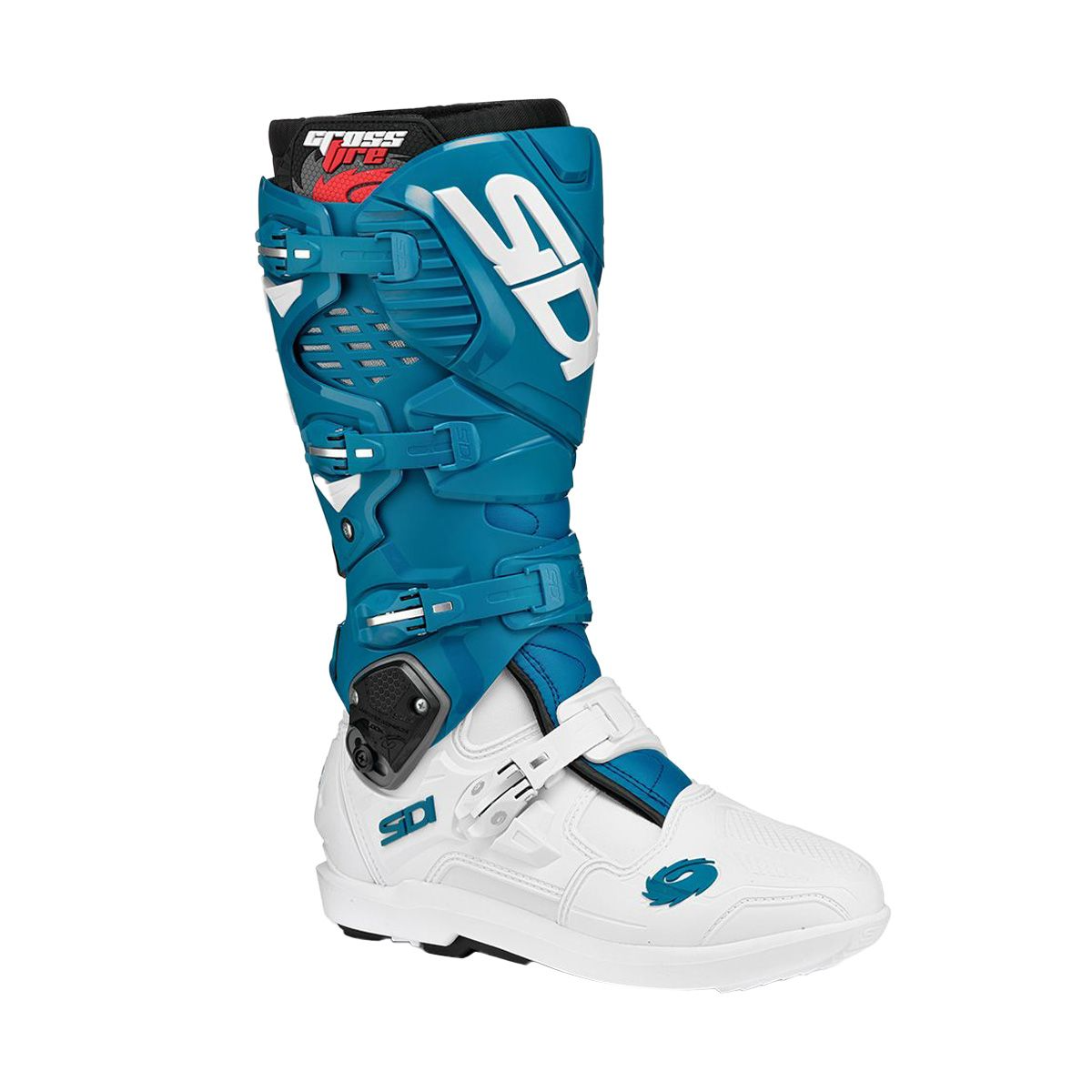 SIDI CROSSFIRE 3 SRS MX BOOTS - WHITE PETROL