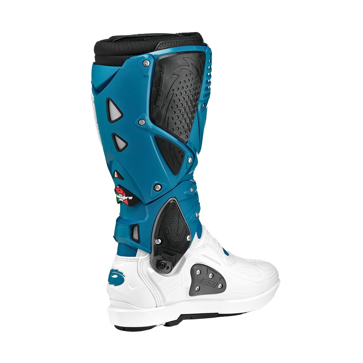 SIDI CROSSFIRE 3 SRS MX BOOTS - WHITE PETROL