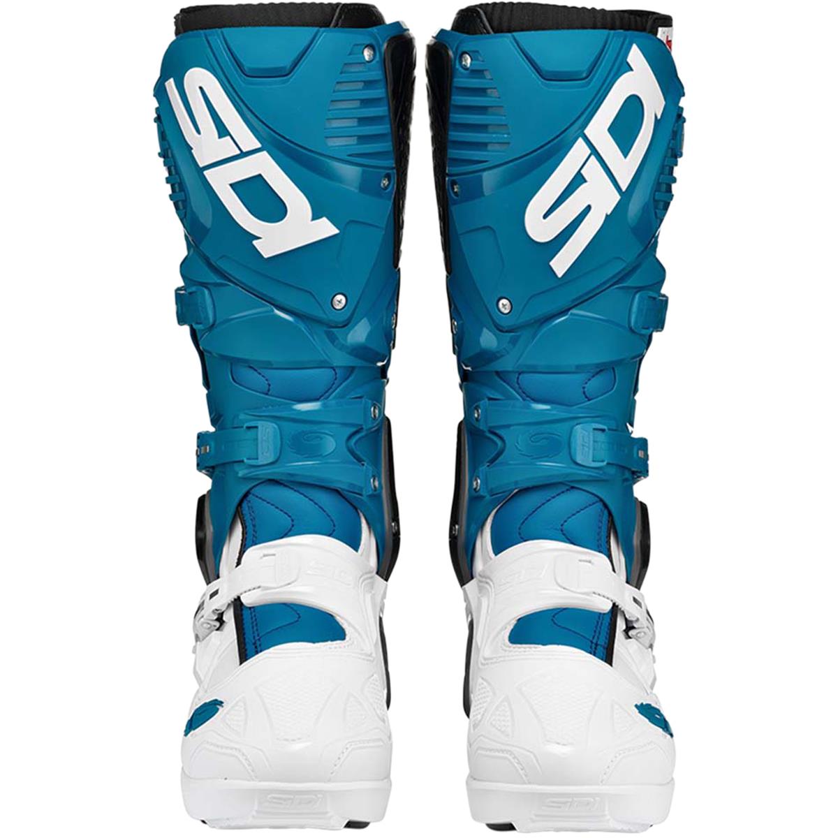 SIDI CROSSFIRE 3 SRS MX BOOTS - WHITE PETROL
