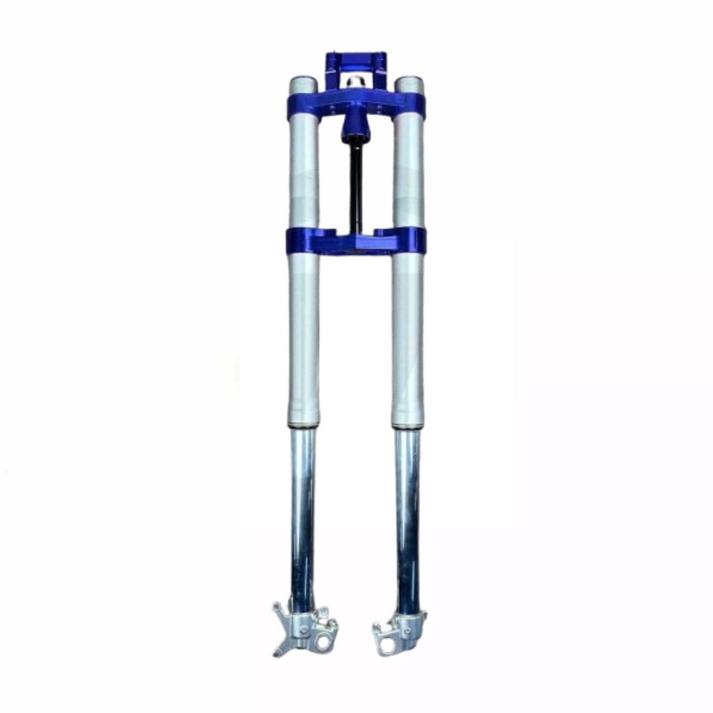 UPSIDE DOWN MGV REALJUMP KLX150 - BLUE-SLIVER