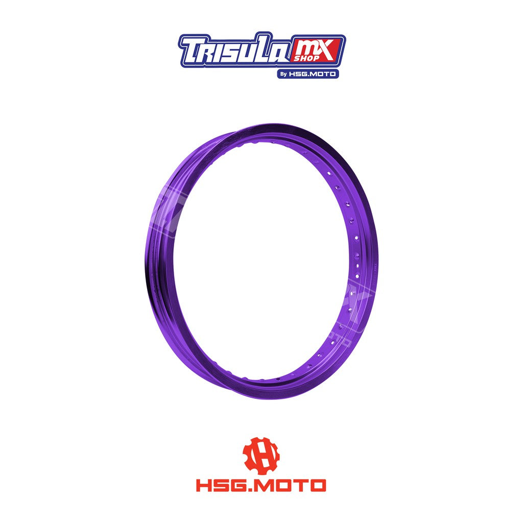 VELG TRAIL BELAKANG TMX ALUM MT RIM 2.15x18 36H - PURPLE
