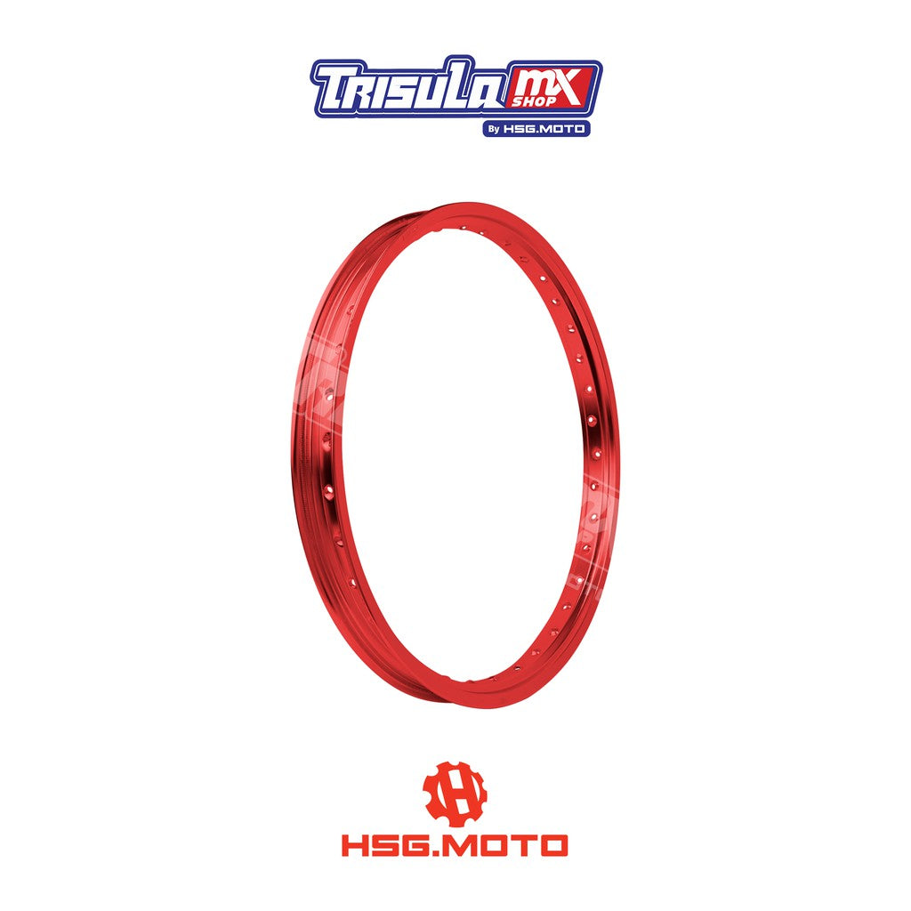 VELG TRAIL DEPAN TMX ALUM MT RIM 1.60x21 36H - RED