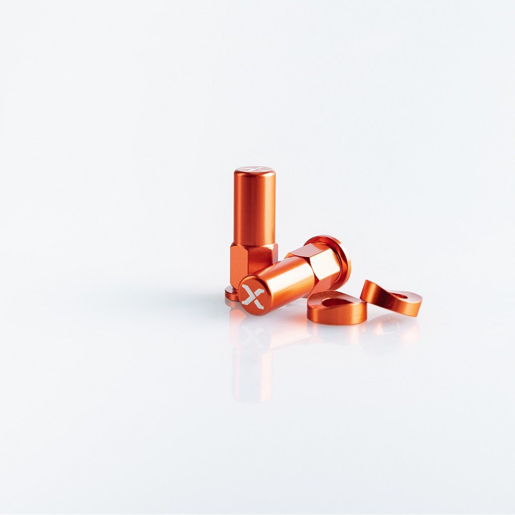 X-GRIP RIM LOCK TOWER NUT SET ORANGE (M8)