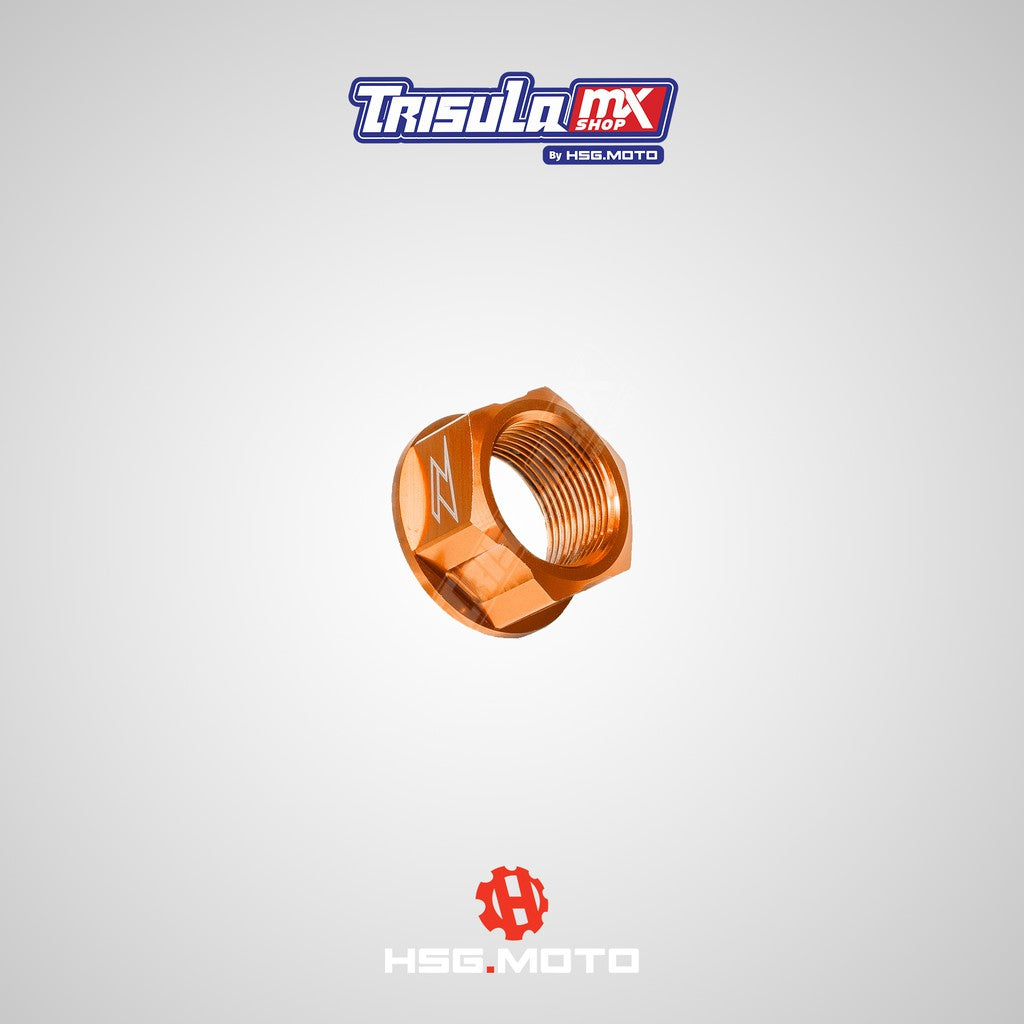 ZETA AXLE NUT M20X30-P1.5 H13L - ORANGE